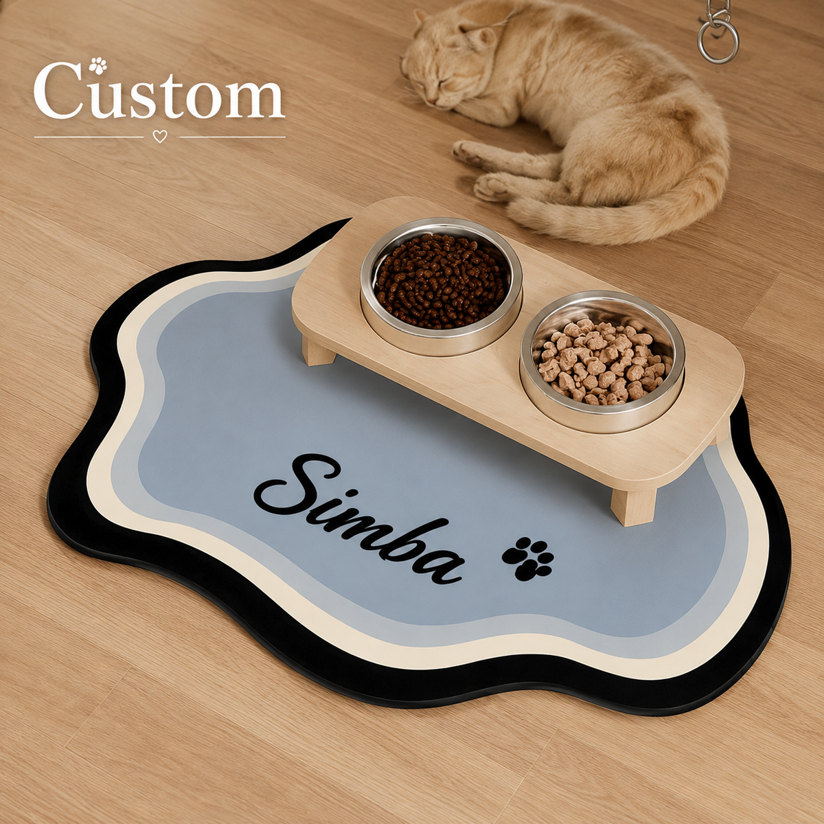 Signature Feeding Mat – Personalised Pet Dining Mat