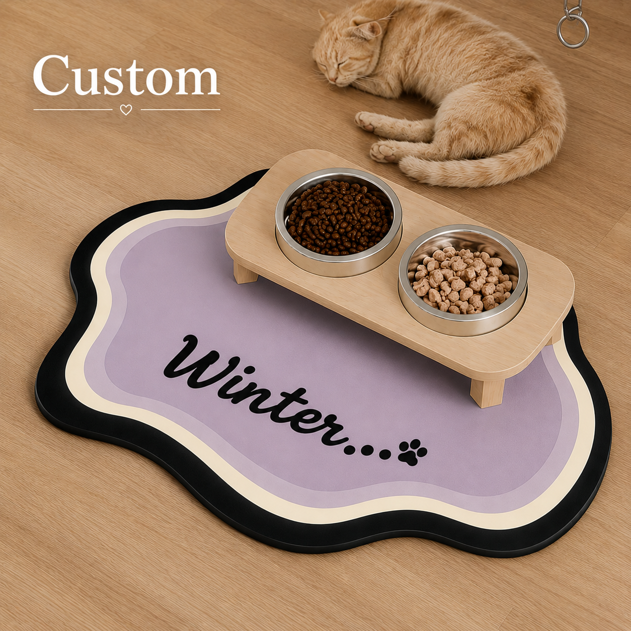 Signature Feeding Mat – Personalised Pet Dining Mat