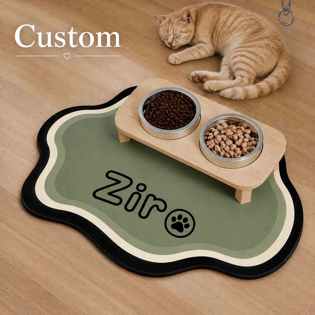 Signature Feeding Mat – Personalised Pet Dining Mat