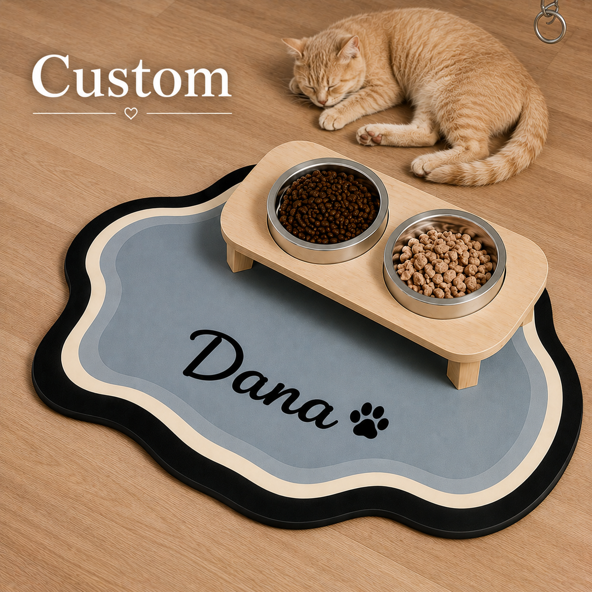 Signature Feeding Mat – Personalised Pet Dining Mat