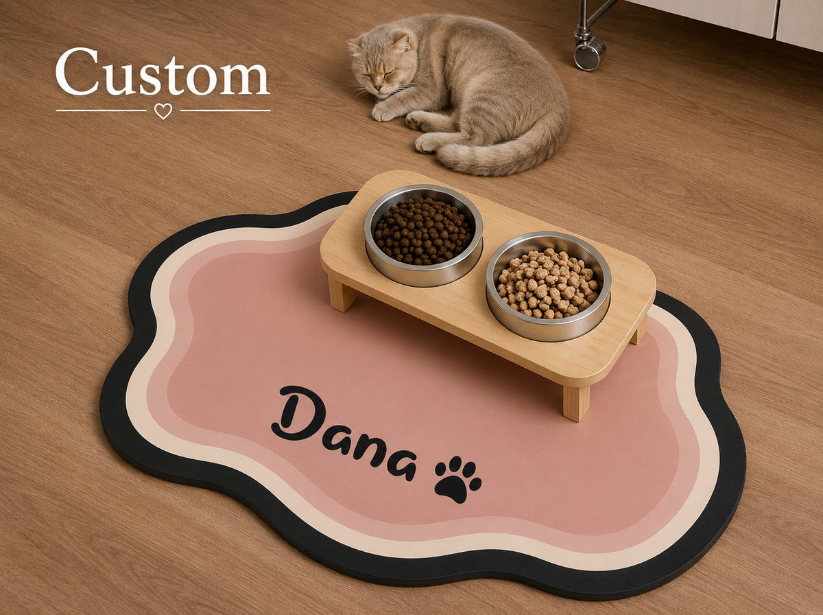 Signature Feeding Mat – Personalised Pet Dining Mat