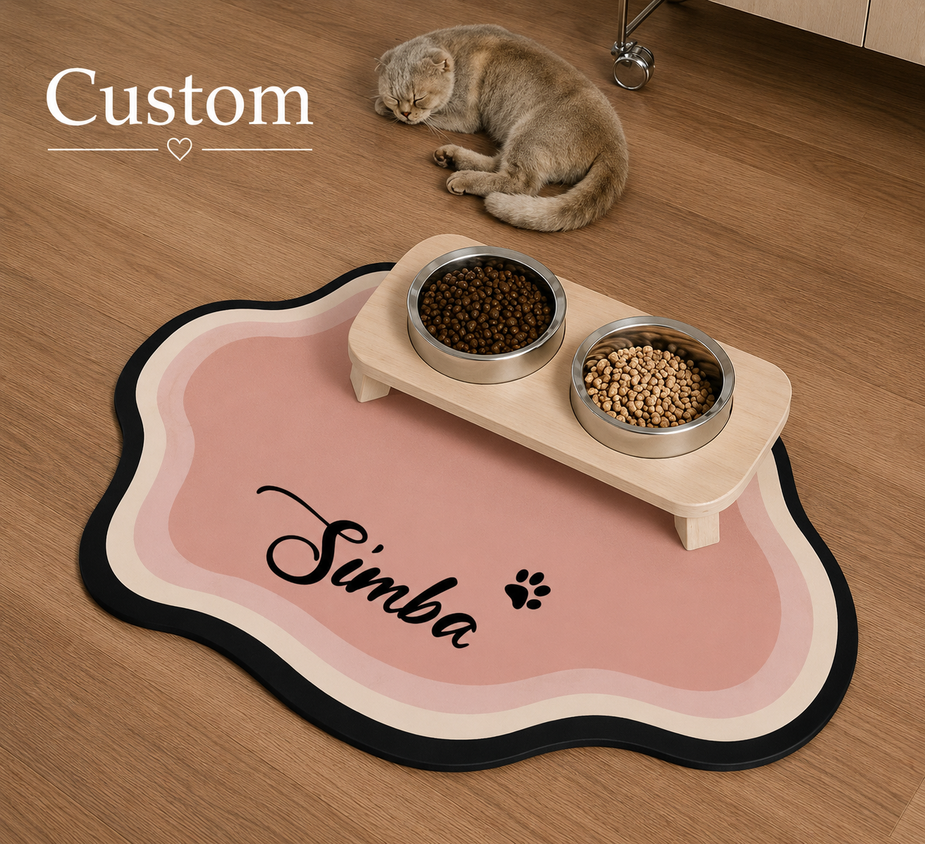 Signature Feeding Mat – Personalised Pet Dining Mat