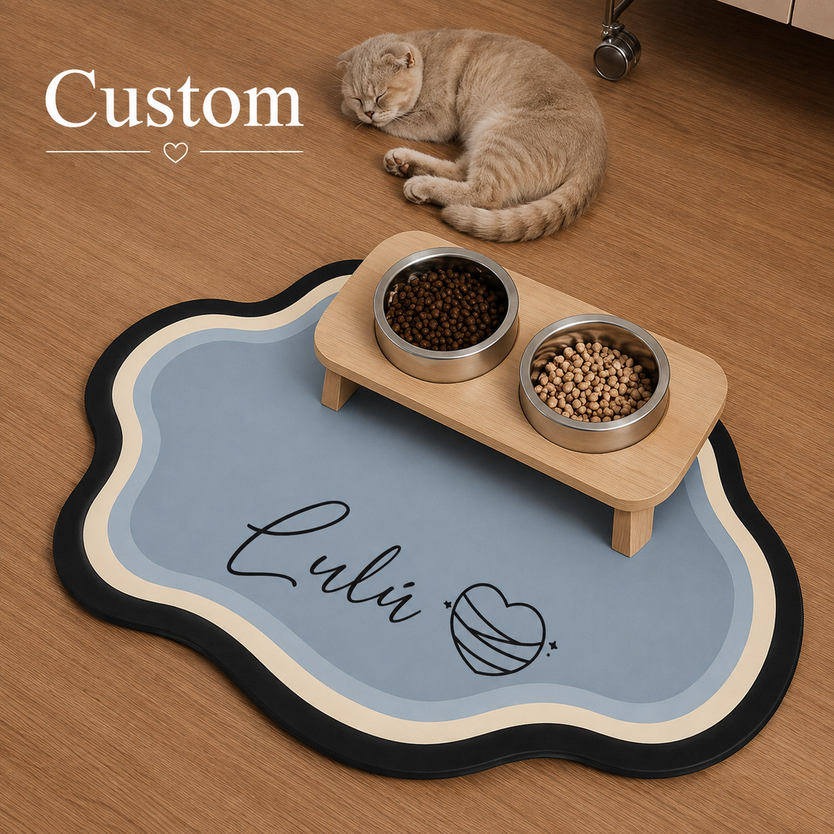 Signature Feeding Mat – Personalised Pet Dining Mat
