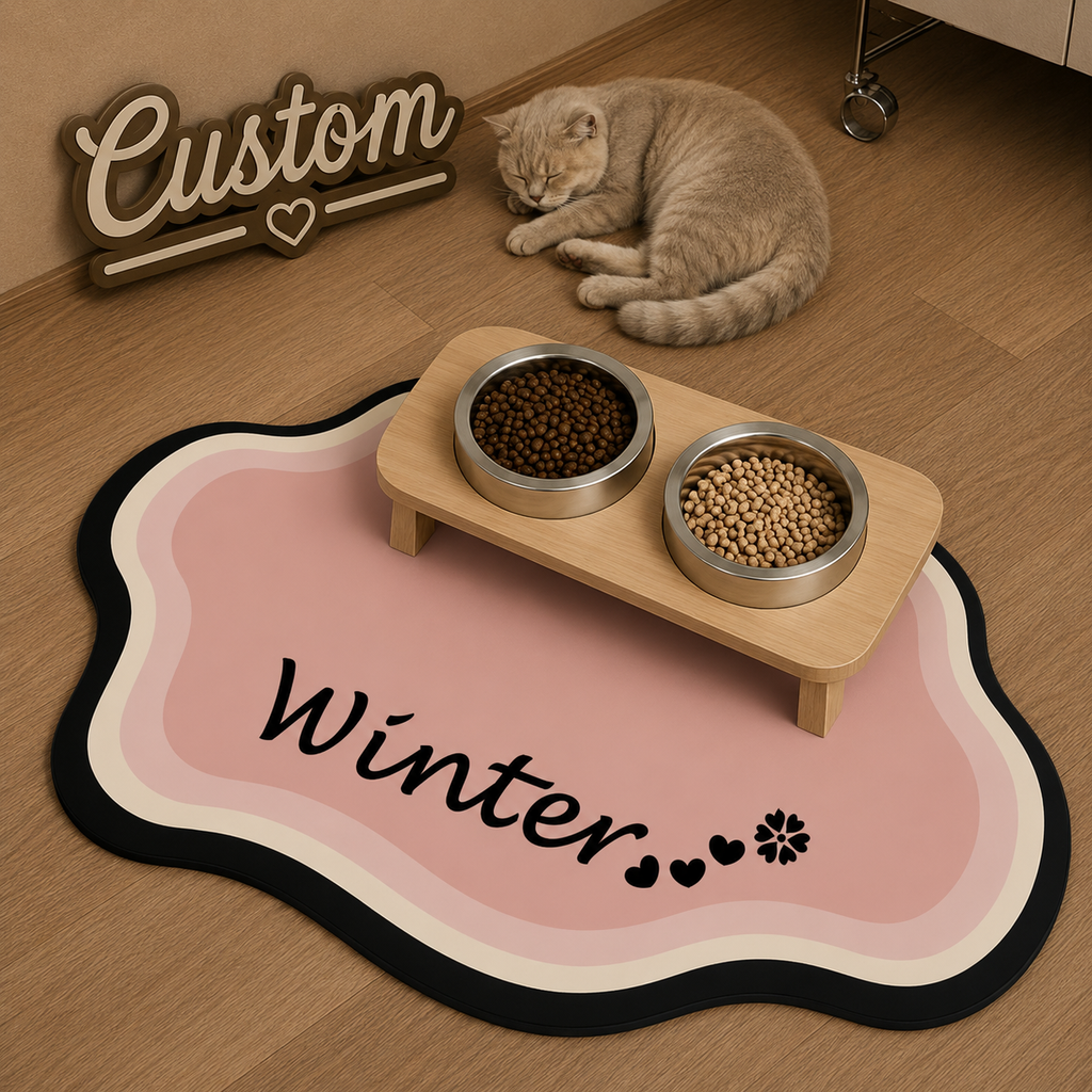 Signature Feeding Mat – Personalised Pet Dining Mat