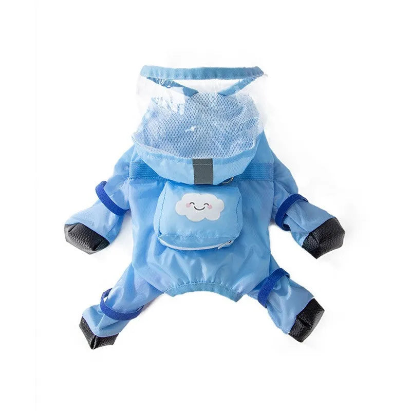 Pawvelle PuddleSuit™ Four-Leg Dog Raincoat