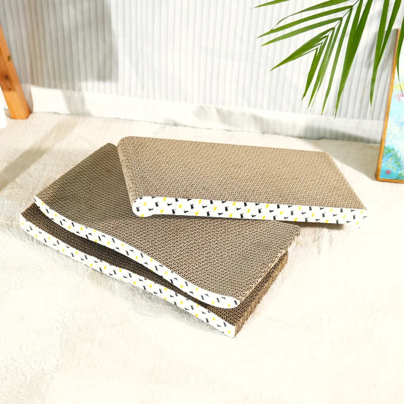 Pawvelle ClawSaver™ Corrugated Cat Scratcher Lounge