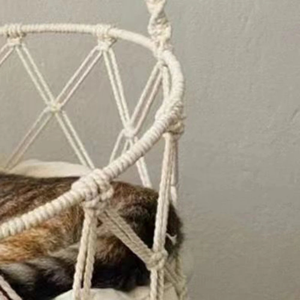 Boho Cloud Hanging Cat Hammock