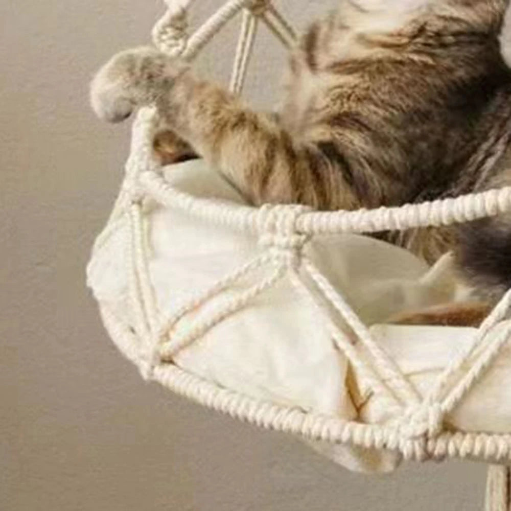 Boho Cloud Hanging Cat Hammock