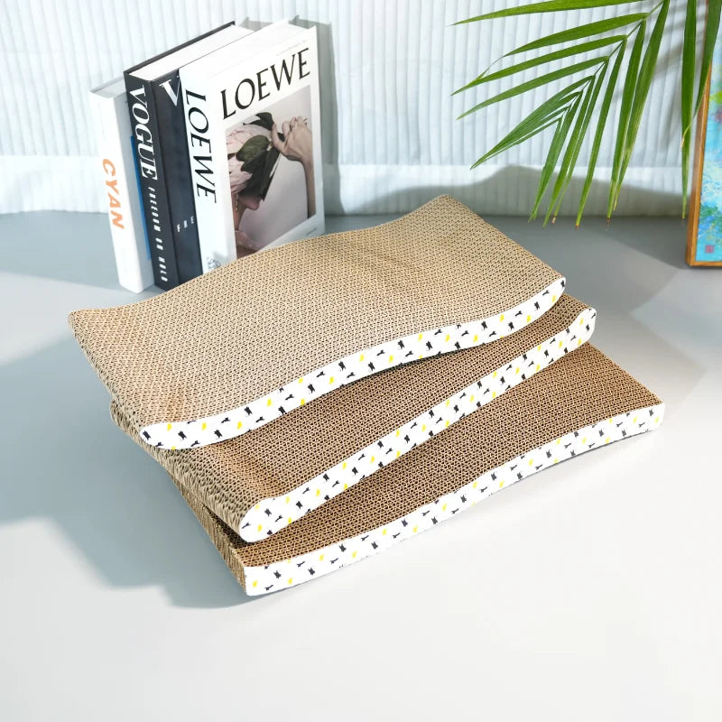 Pawvelle ClawSaver™ Corrugated Cat Scratcher Lounge