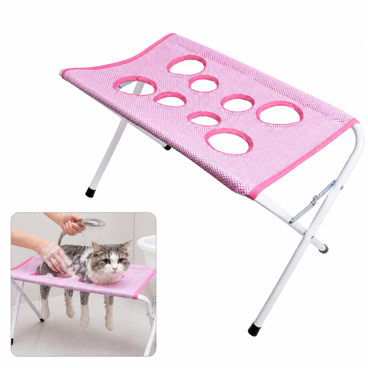 Pawvelle CalmGroom™ Bathing & Grooming Hammock Set