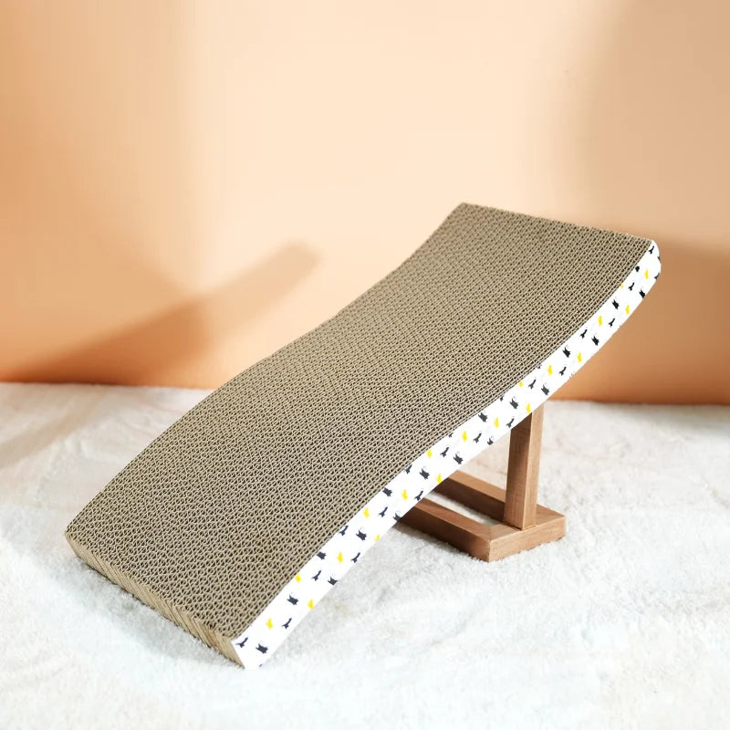 Pawvelle ClawSaver™ Corrugated Cat Scratcher Lounge