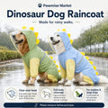Pawvelle DinoDry™ Full-Body Dog Raincoat