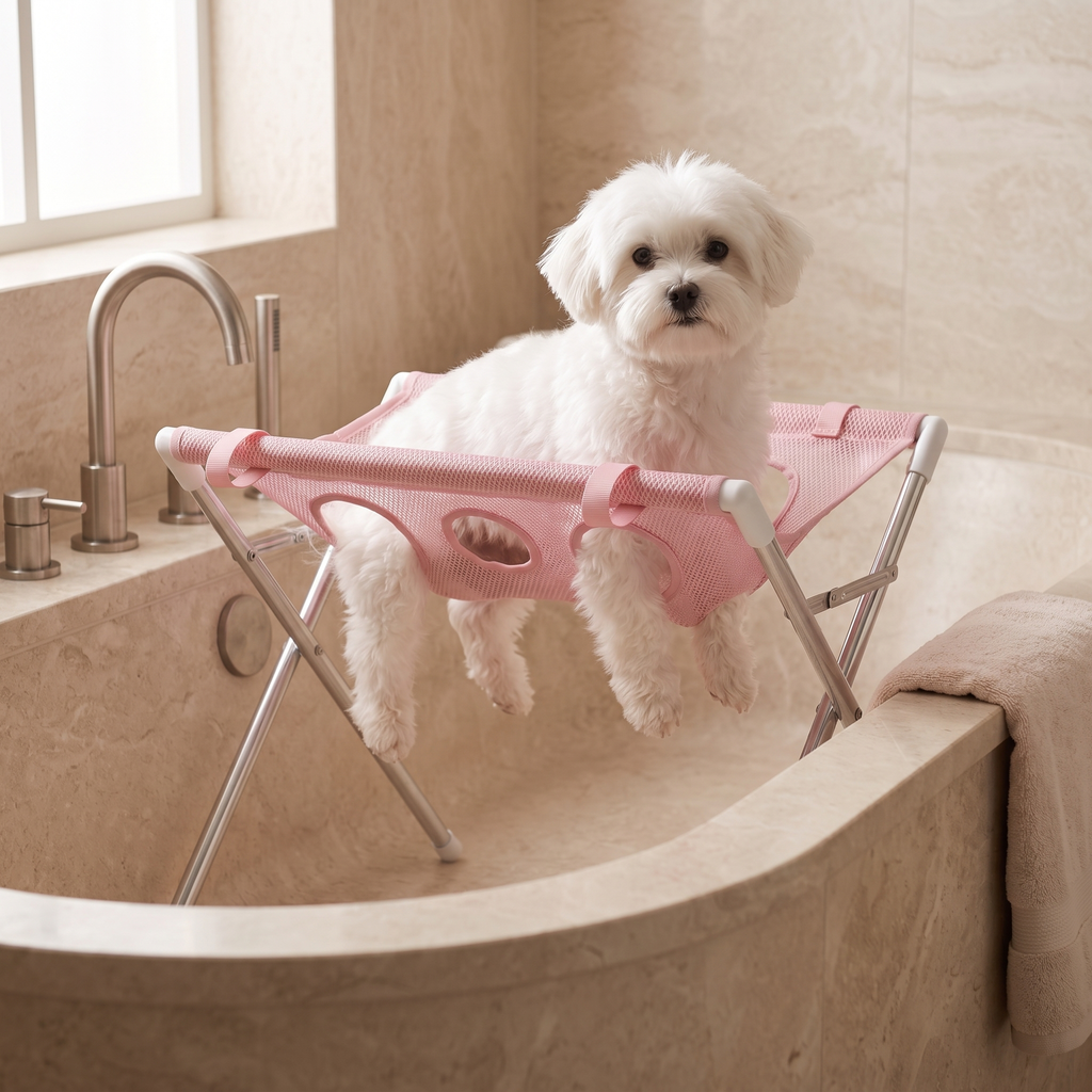 Pawvelle CalmGroom™ Bathing & Grooming Hammock Set